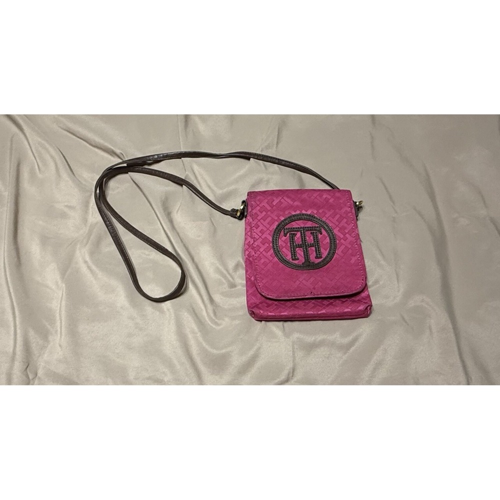 tommy hilfiger crossbody Pink With Brown Strap